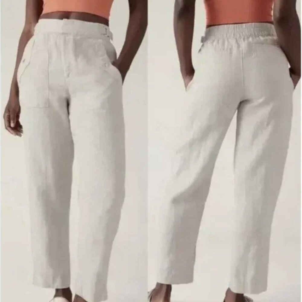 Athleta‎ Voyager Linen Pant Size 12 - Picture 3 of 14